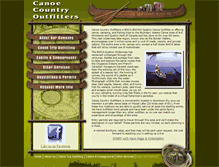 Tablet Screenshot of canoecountryoutfitters.com